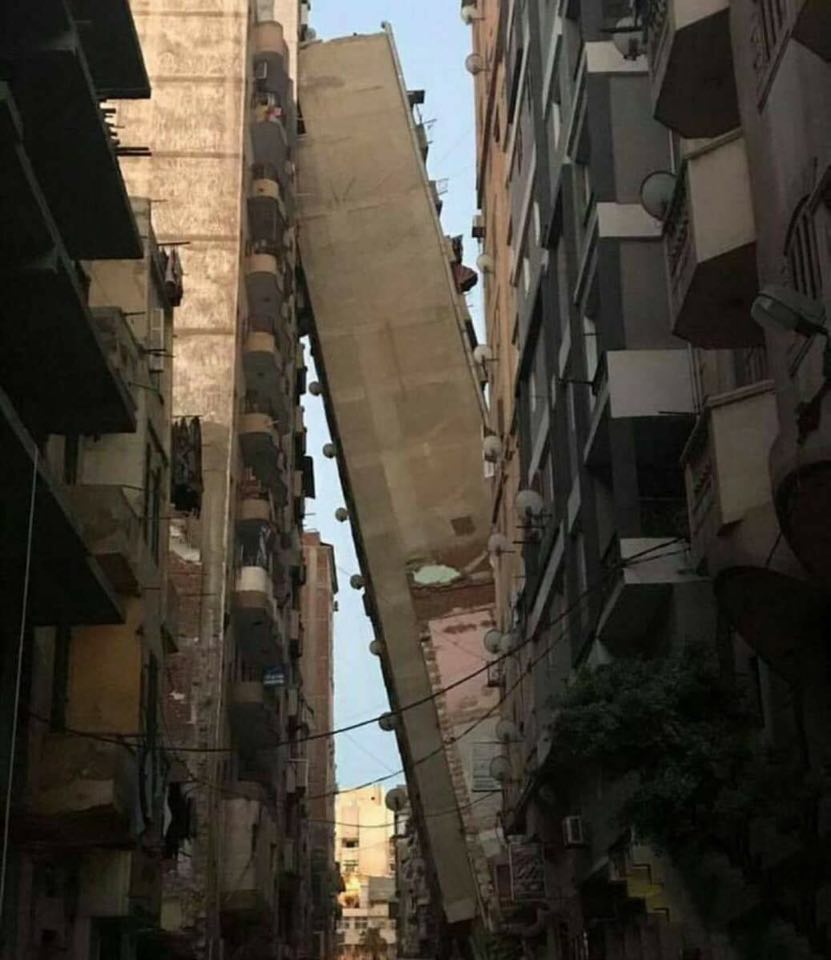 عکسی از کشور مصر کشور مصر کە بە عنوان عکس زلزله کردستان منتشر شد